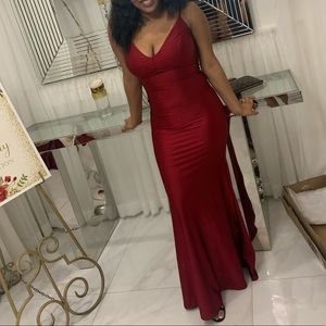 Long mermaid maxi dress